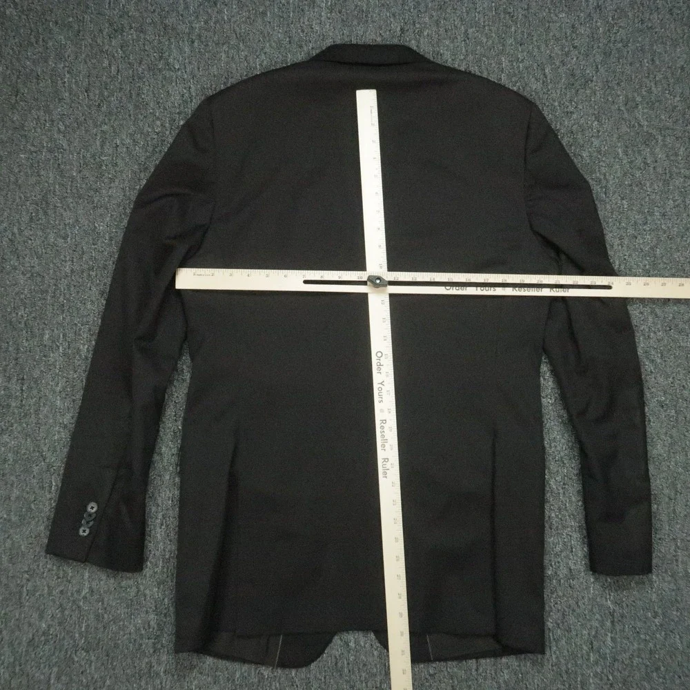 Banana Republic‎ Blazer Mens Black 42L Marzotto Wool Sport Coat Jacket